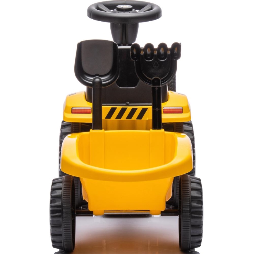 Jooksuratas traktor CAT 2xAA kollane/must
