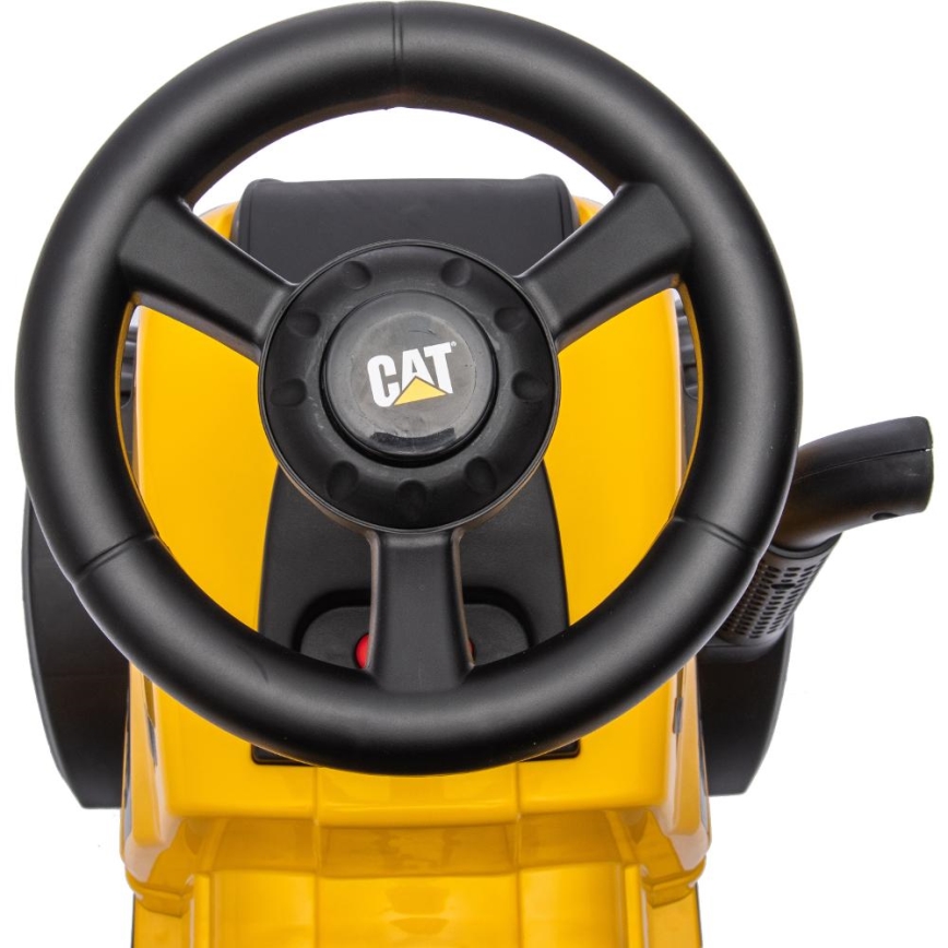 Jooksuratas traktor CAT 2xAA kollane/must