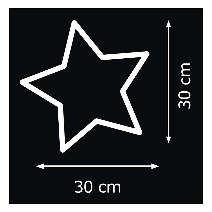 jõulukaunistus siseruumidesse IP20 STAR 30xLED/3W/4,5V