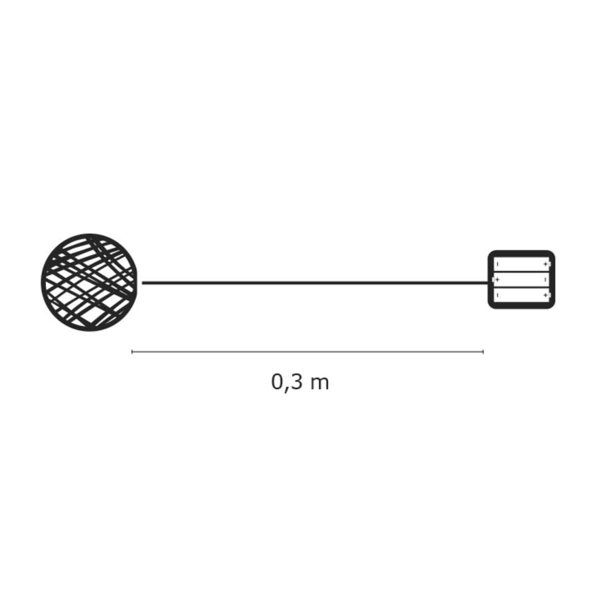 jõulukaunistus siseruumidesse IP20 XMAS 20xLED/2W/4,5V