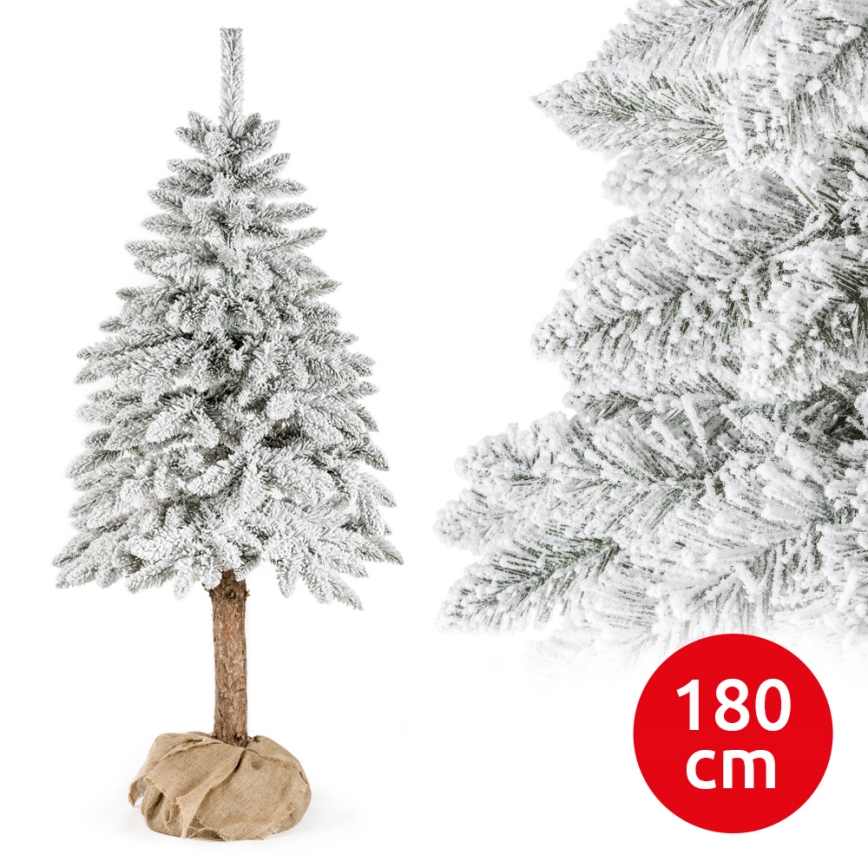Jõulupuu tüvega NATURAL WITH SNOW 180 cm kuusk