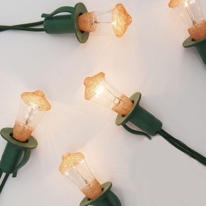 Jõuluteemaline valguskett LANTERN 12xE10/10,7m soe valge - toodetud Euroopas