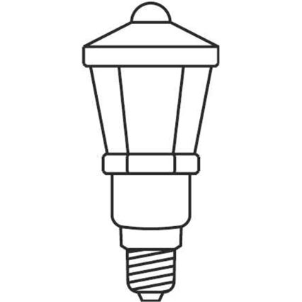 Jõuluteemaline valguskett LANTERN 12xE10/10,7m soe valge - toodetud Euroopas