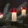 Jõuluteemaline valguskett TOADSTOOL 12xE10/10,7m punane - toodetud Euroopas