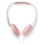 Juhtmega kõrvaklapid roosa / valge
