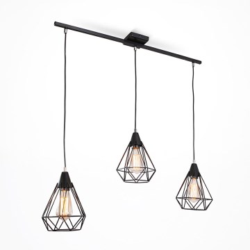 Juhtmega lühter DIAMOND 3xE27/60W/230V 83 cm