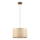 Juhtmega ripatslamp AIDA 1xE27/15W/230V, läbimõõt 35 cm, tamm/rafia