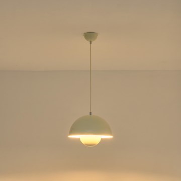 Juhtmega ripatslühter JARDEN 1xE27/15W/230V kreemjas