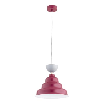 Juhtmega ripatsvalgusti BALWANEK 1xE27/15W/230V punane