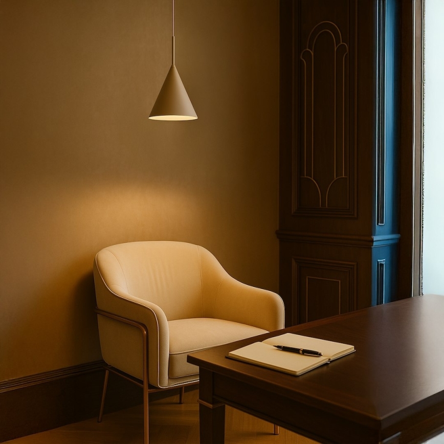 Juhtmega ripplamp CAPITAL 1xGX53/15W/230V, läbimõõt 17 cm, beež