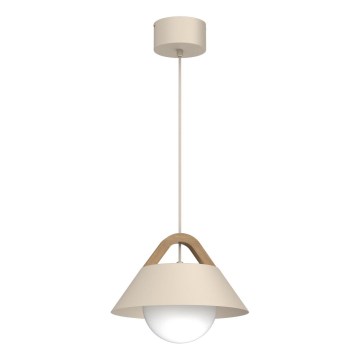 Juhtmega ripplamp FUNDA 1xE27/15W/230V beež