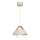Juhtmega ripplamp FUNDA 1xE27/15W/230V beež