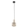 Juhtmega ripplamp SOPHIA 1xE14/10W/230V must/suitsune beež