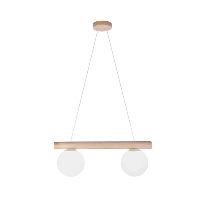 Juhtmega ripplamp WOODSTOCK 2xE27/15W/230V puit/kreem