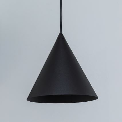 Juhtmega ripplühter ETNA II 1xE27/15W/230V, läbimõõt 18,5 cm, must