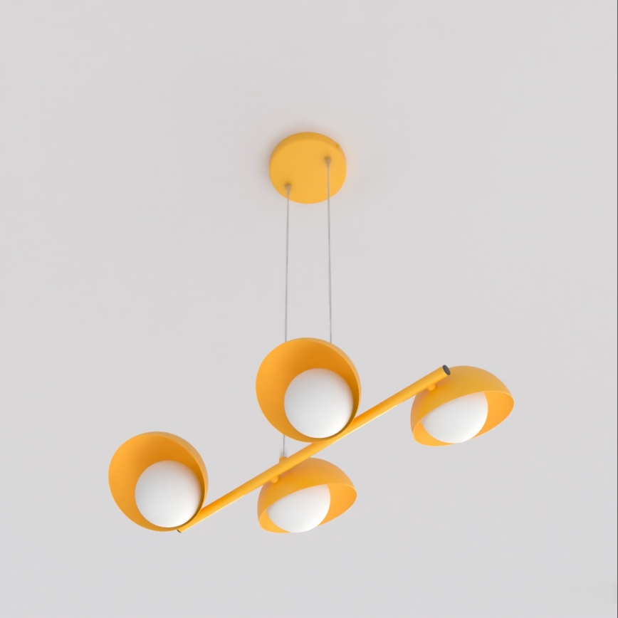 Juhtmega rippvalgusti BOOM 4xG9/8W/230V oranž