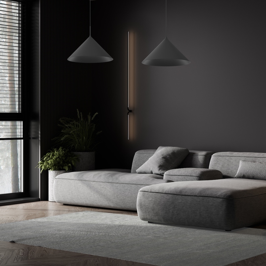 Juhtmega rippvalgusti CAPITAL 1xGX53/15W/230V, läbimõõt 46 cm, must