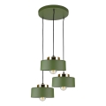 Juhtmega rippvalgusti IGNIA 3xE27/60W/230V, roheline