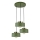 Juhtmega rippvalgusti IGNIA 3xE27/60W/230V, roheline
