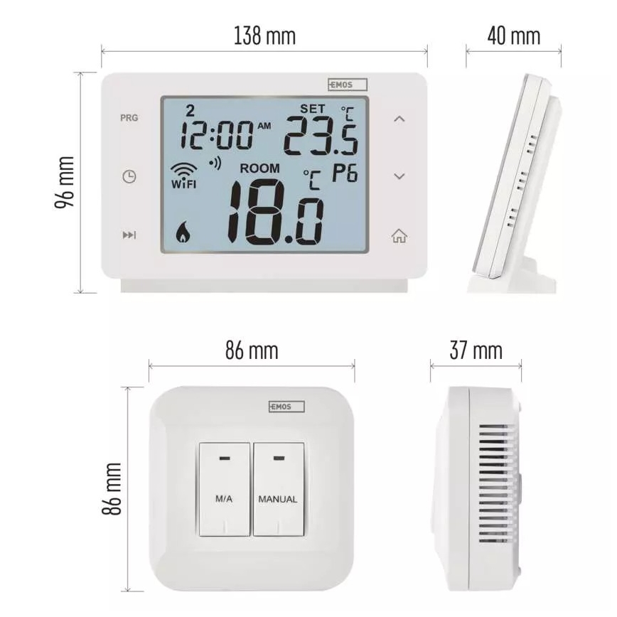 Juhtmevaba digitaalne termostaat GoSmart 230V/16A Wi-FI Tuya