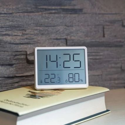 Juhtmevaba termomeeter koos niiskusemõõtjaga 1xCR2032 valge