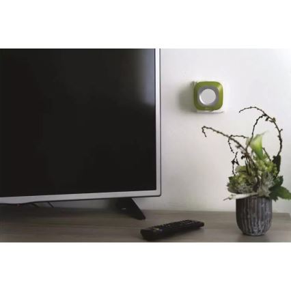 Juhtmevaba uksekell pistikuga 230V + 1xCR2032 IP44 roheline