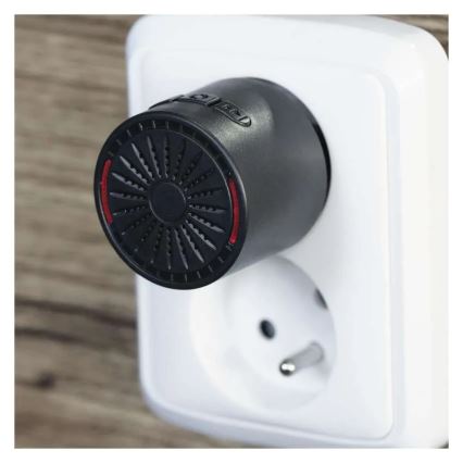 Juhtmevaba uksekell pistikupessa 230V + 1xCR2032 must