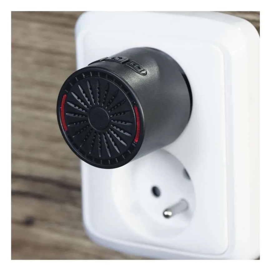 Juhtmevaba uksekell pistikupessa 230V + 1xCR2032 must