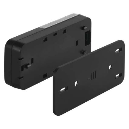 Juhtmevaba uksekell pistikupessa 230V + 1xCR2032 must