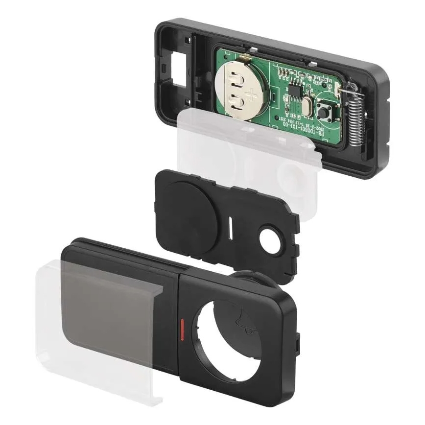 Juhtmevaba uksekell pistikupessa 230V + 1xCR2032 must