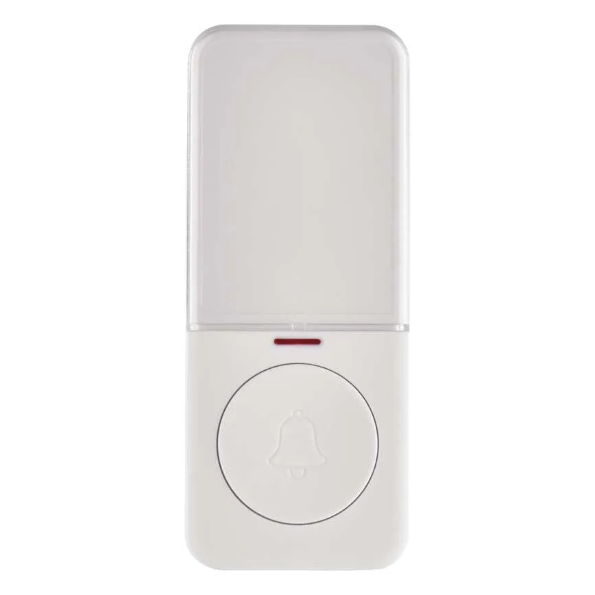 Juhtmevaba uksekellanupp 1xCR2032 valge