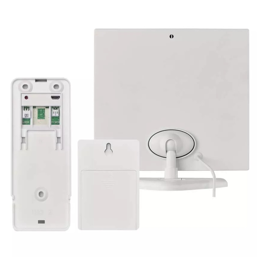 Juhtmevaba video-uksekell koos päikesepaneeliga GoSmart 4400 mAh 3xAA IP44 Wi-Fi Tuya