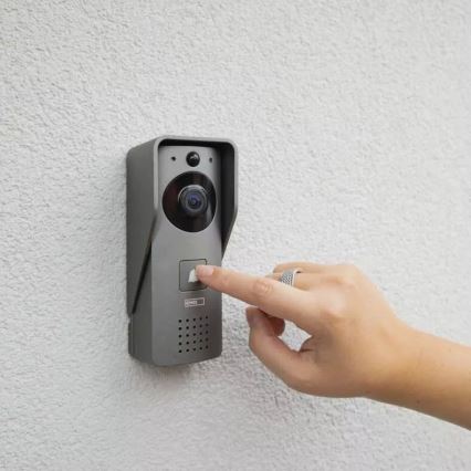 Juhtmevaba videouksekell liikumisanduriga GoSmart 12V/3xAA IP44 Wi-Fi Tuya