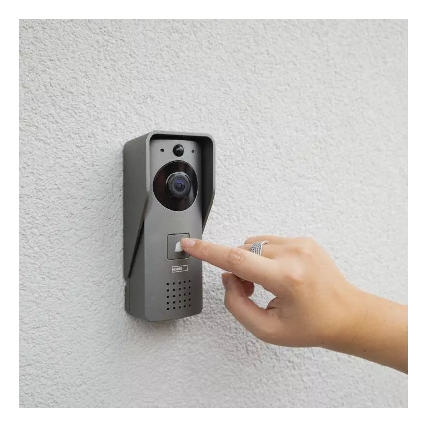 Juhtmevaba videouksekell liikumisanduriga GoSmart 12V/3xAA IP44 Wi-Fi Tuya