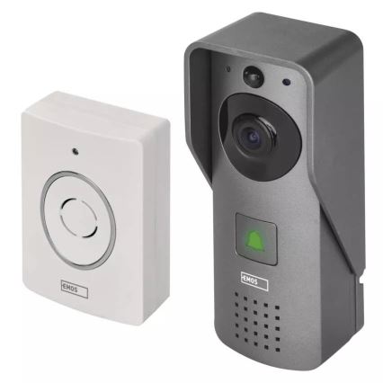 Juhtmevaba videouksekell liikumisanduriga GoSmart 12V/3xAA IP44 Wi-Fi Tuya