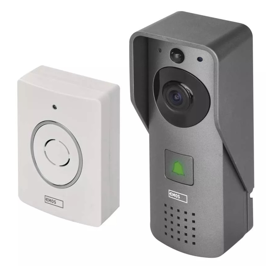 Juhtmevaba videouksekell liikumisanduriga GoSmart 12V/3xAA IP44 Wi-Fi Tuya