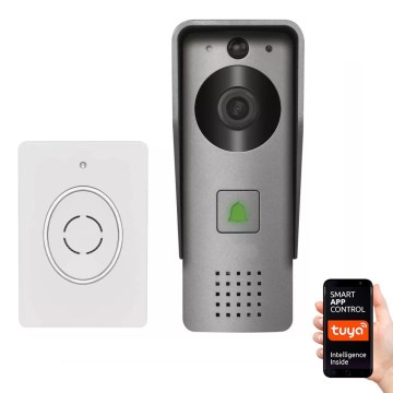 Juhtmevaba videouksekell liikumisanduriga GoSmart 12V/3xAA IP44 Wi-Fi Tuya