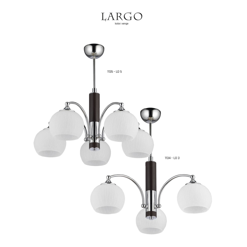 Jupiter 1135 - LO5VE - rippvalgusti LARGO 5xE27/60W/230V
