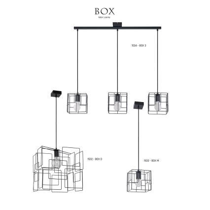 Jupiter 1533 - BOX M - Rippvalgusti BOX E27/60W