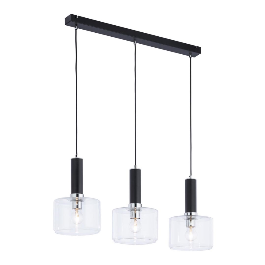 Jupiter 1857 - VA3 - Lühter VANES 3xE27/60W/230V läikiv kroom/must