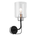 Jupiter 1885 - seinavalgusti CERES 1xE27/15W/230V mattkroom/must