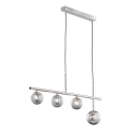 Jupiter 1902 - Rippvalgusti juhtmel NEPTUN 4xG9/14W/230V mattkroom/suitsuhall