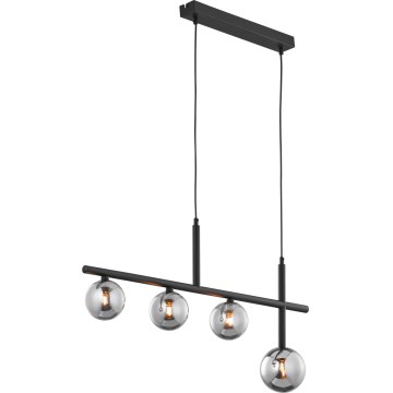Jupiter 1908 - Rippvalgusti kaabliga NEPTUN 4xG9/14W/230V must/suitsuhall