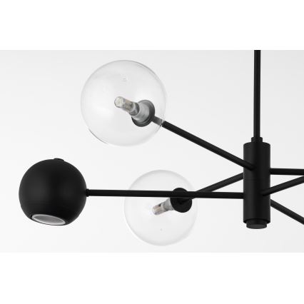 Jupiter 1995 - Ripplühter MOKA 3xGU10/10W/230V + 3xG9/10W/230V must/läbipaistev