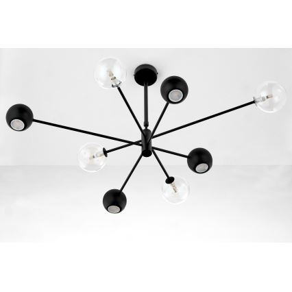 Jupiter 1996 - Ripplühter MOKA 4xGU10/10W/230V + 4xG9/10W/230V must/läbipaistev