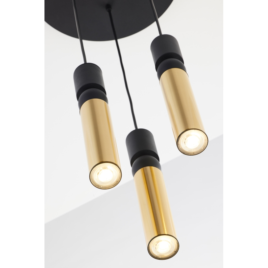 Jupiter 2016 - Lühter ALAS 3xGU10/10W/230V kuldne/must