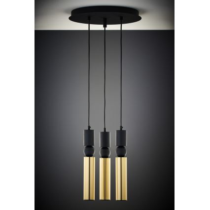 Jupiter 2016 - Lühter ALAS 3xGU10/10W/230V kuldne/must