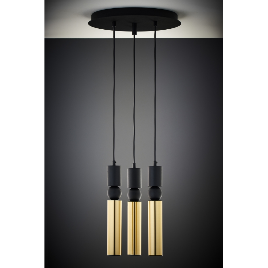 Jupiter 2016 - Lühter ALAS 3xGU10/10W/230V kuldne/must