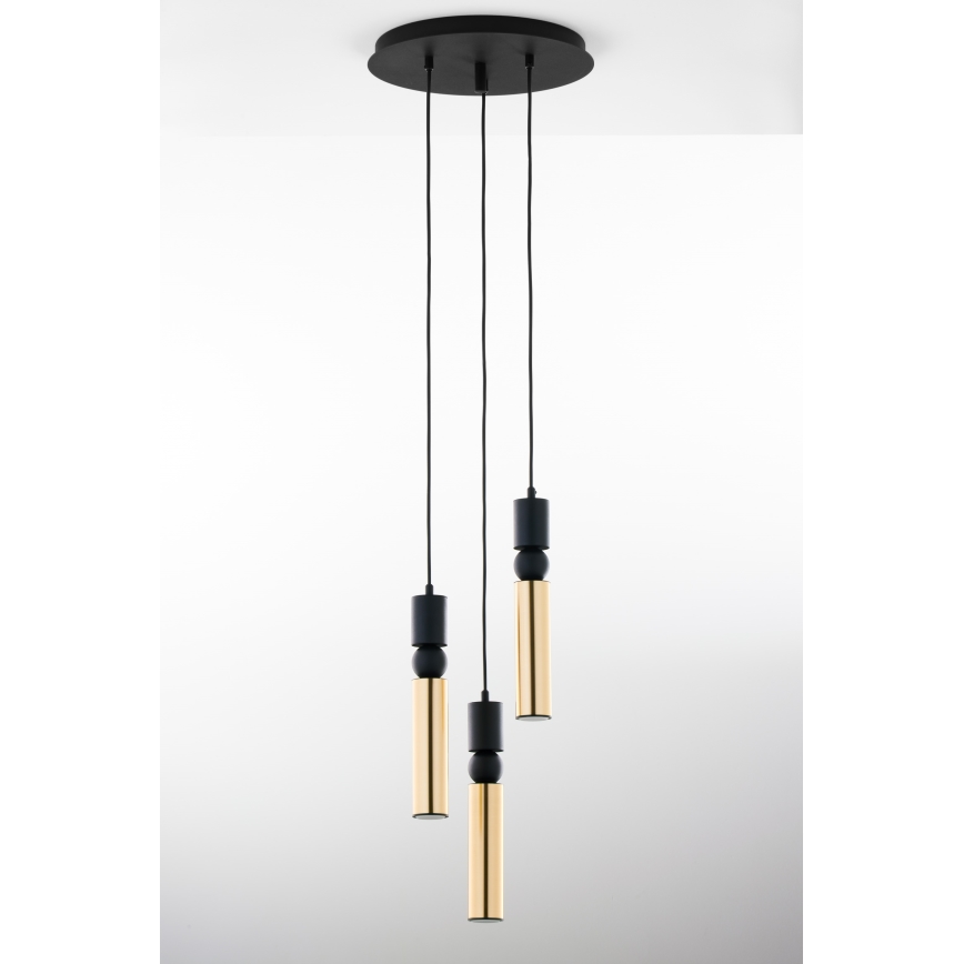 Jupiter 2016 - Lühter ALAS 3xGU10/10W/230V kuldne/must