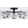 Jupiter 2048 - Pinnapealne laelamp PRATO 5xG9/14W/230V must/suitsuhall